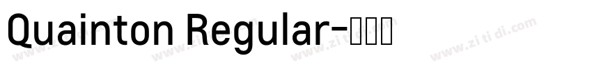 Quainton Regular字体转换